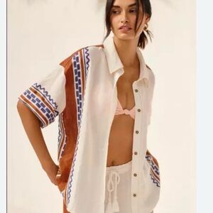 Anthropologie Linen Top